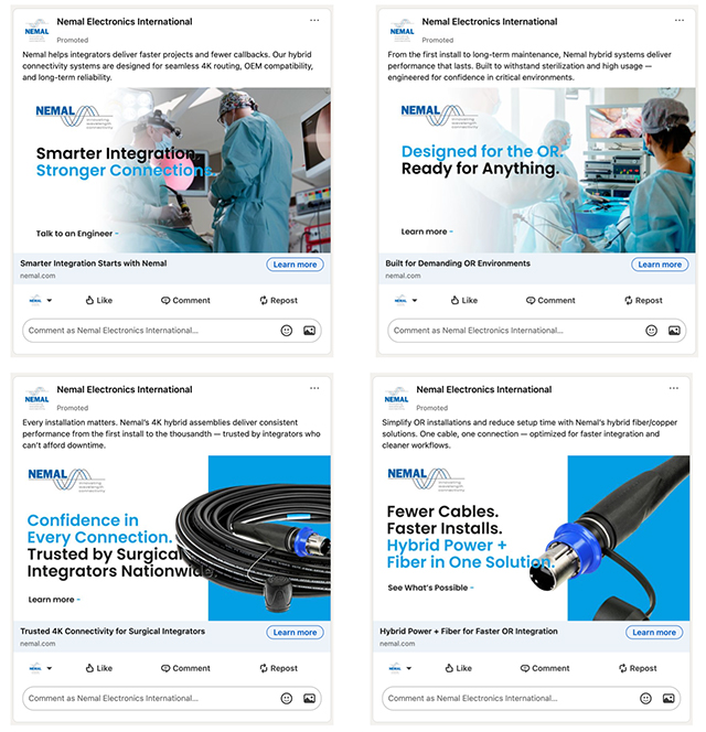 Client quote or Emmy award visual from Nemal Electronics